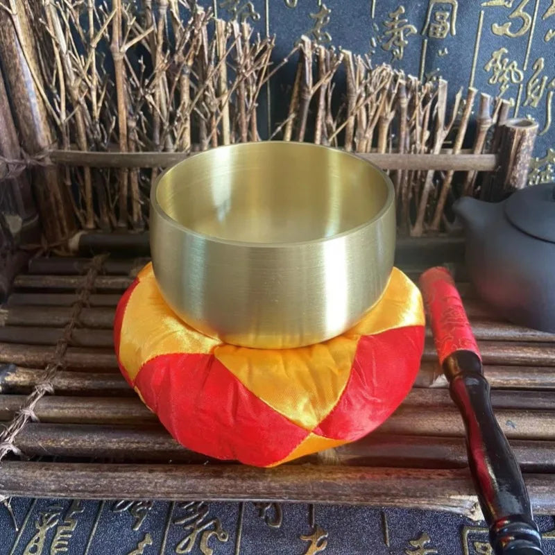 Japanese Brass Singing Bowl for Meditation and Relaxation