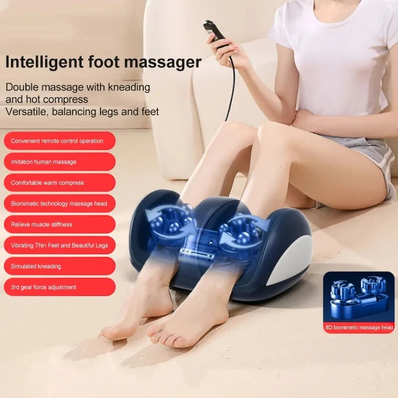 Extra Large Electric Foot Massager with Heat and Shiatsu