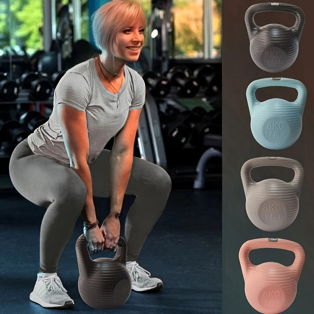 Portable Water-Filled Kettlebell with Leak-Proof Snap Lid