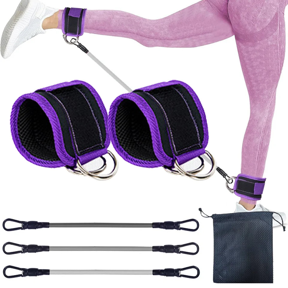 D-Ring Ankle Cuffs Resistance Training Straps Unisex