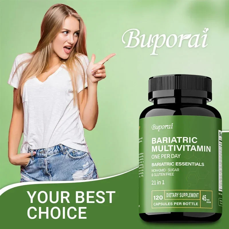 Bariatric Multivitamin Supplement with 21 Essential Vitamins Minerals