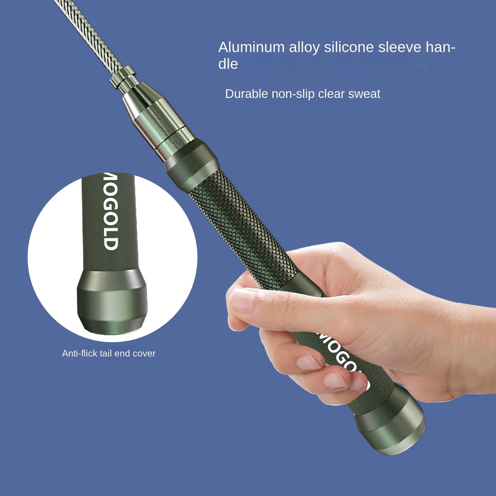 Adjustable Steel Jump Rope with Ball Bearings Fitness