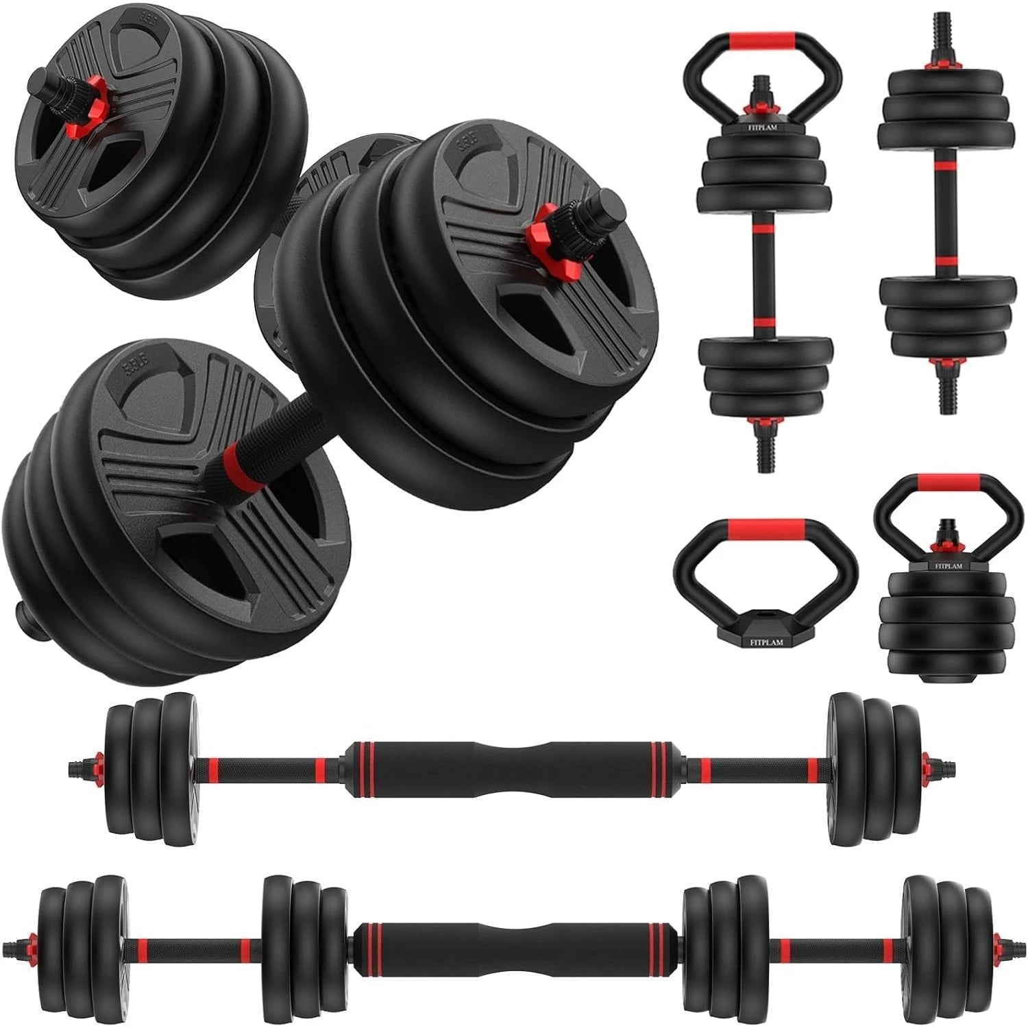 5-in-1 Adjustable Dumbbell Set for Home Gym
