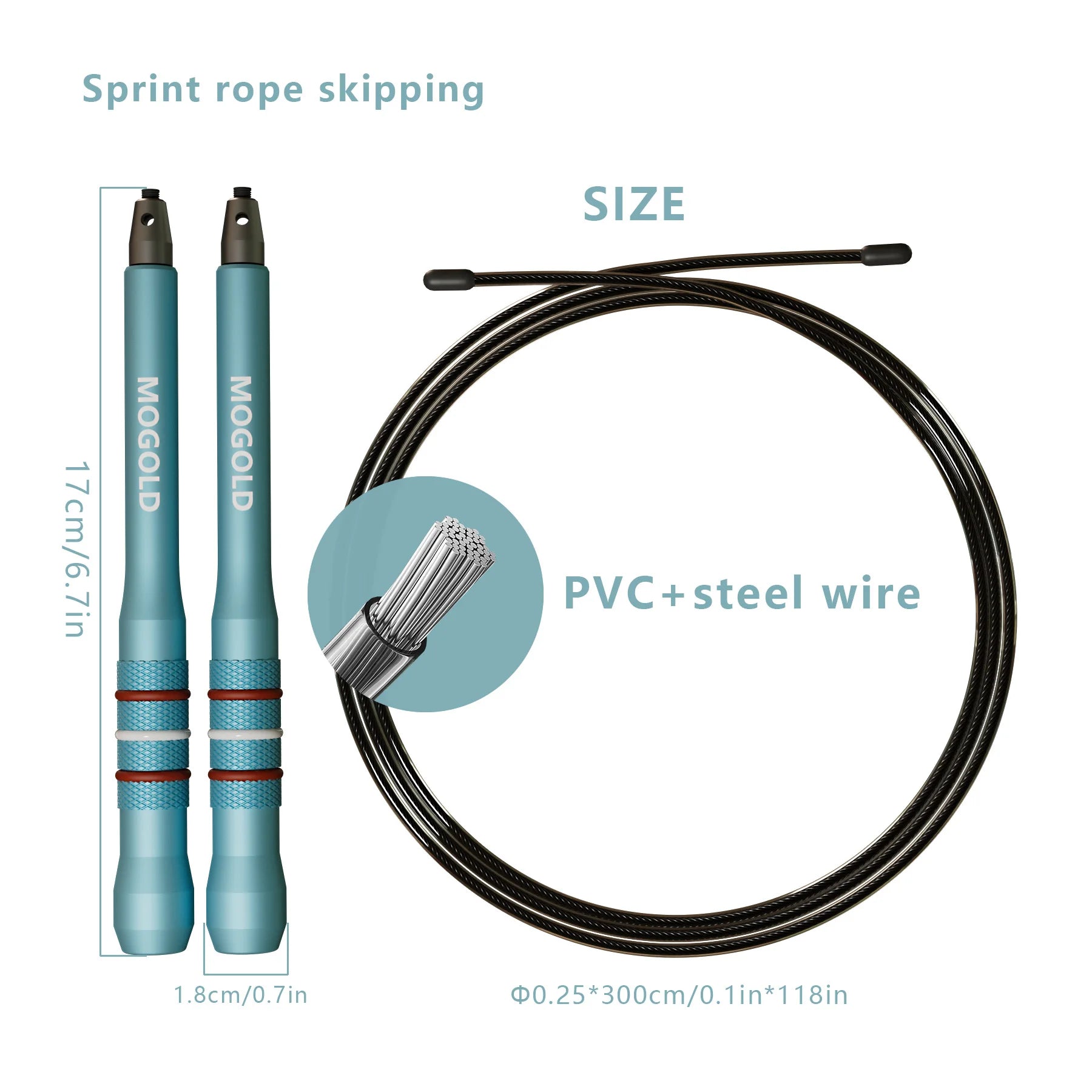 Professional Steel Cable Jump Rope Fitness Training