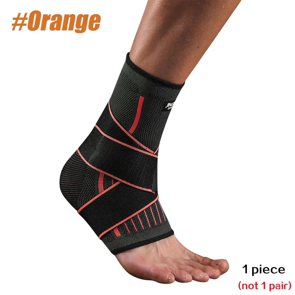 Adjustable Compression Ankle Brace Support Sleeve for Running