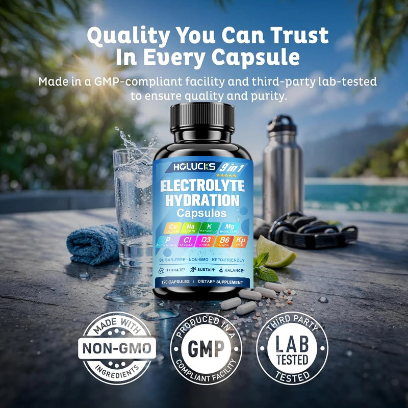 Electrolyte Hydration Capsules for Workout Recovery Support