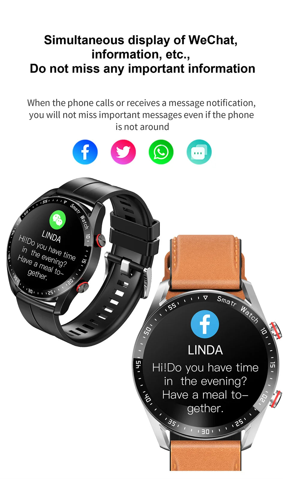 Bluetooth Health Smart Watch