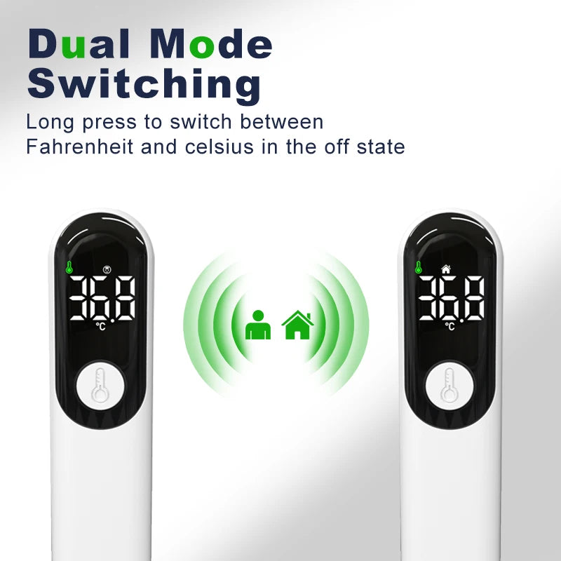 Non-Contact Infrared Forehead Thermometer with LED Display