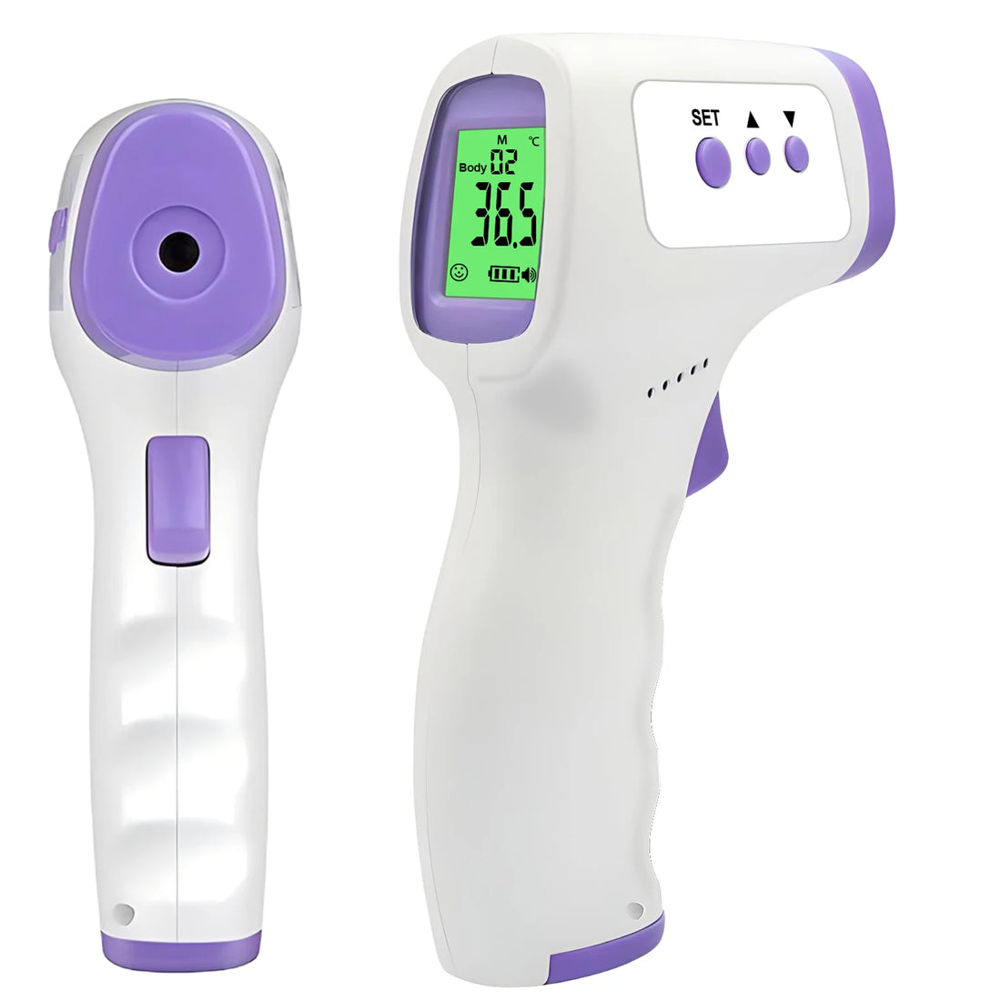 Digital Forehead Thermometer and Portable Finger Pulse Oximeter