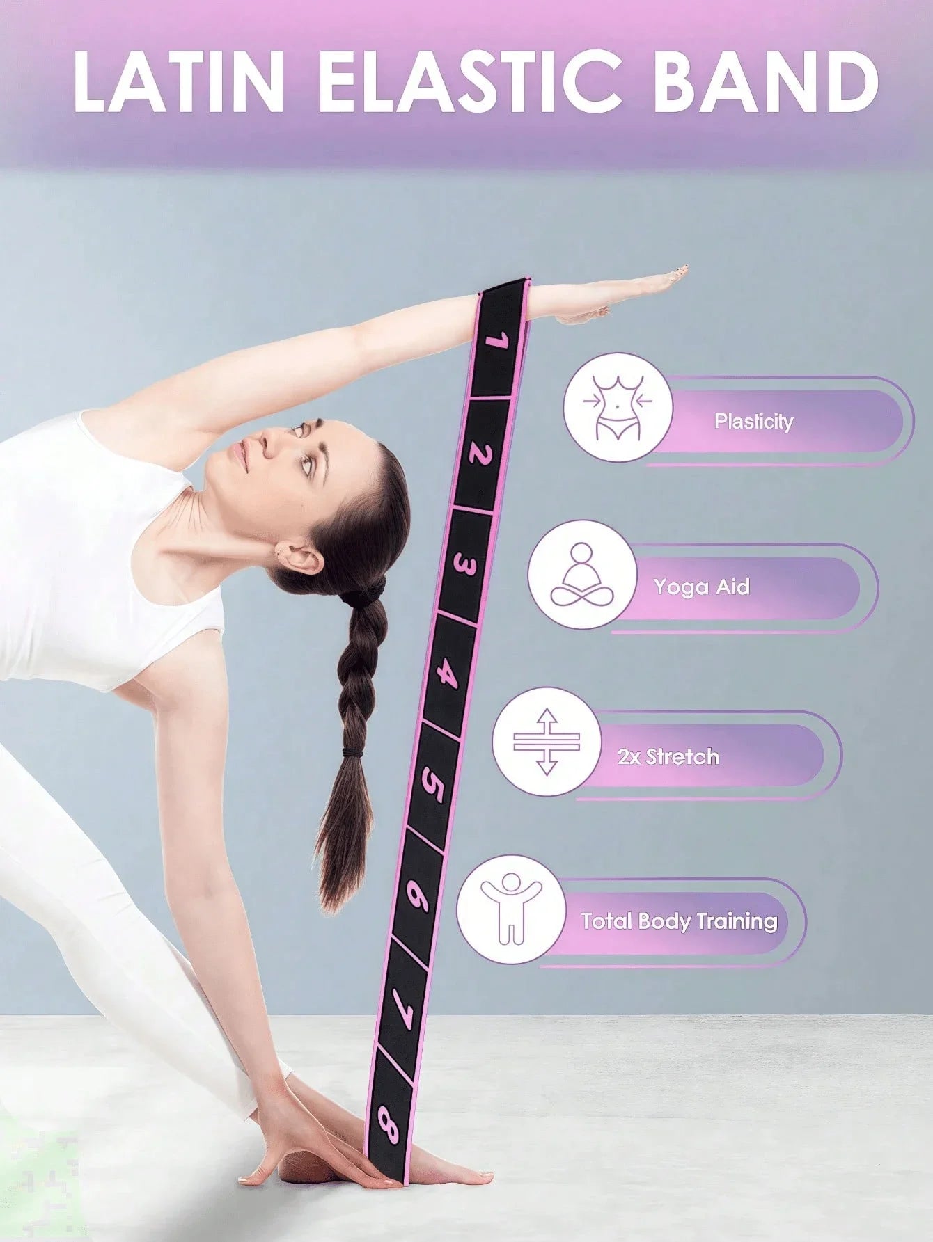 8-Shaped Yoga Stretch Resistance Band