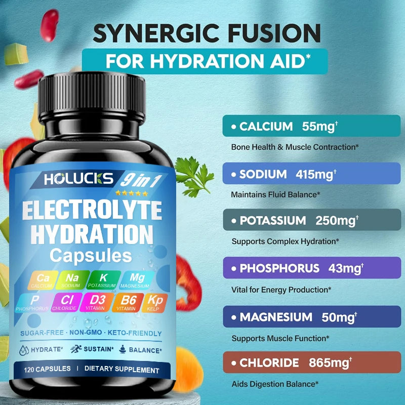 Electrolyte Hydration Capsules for Workout Recovery Support