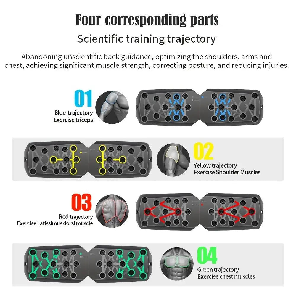Portable Push Up Board Multi-Function Home Workout System