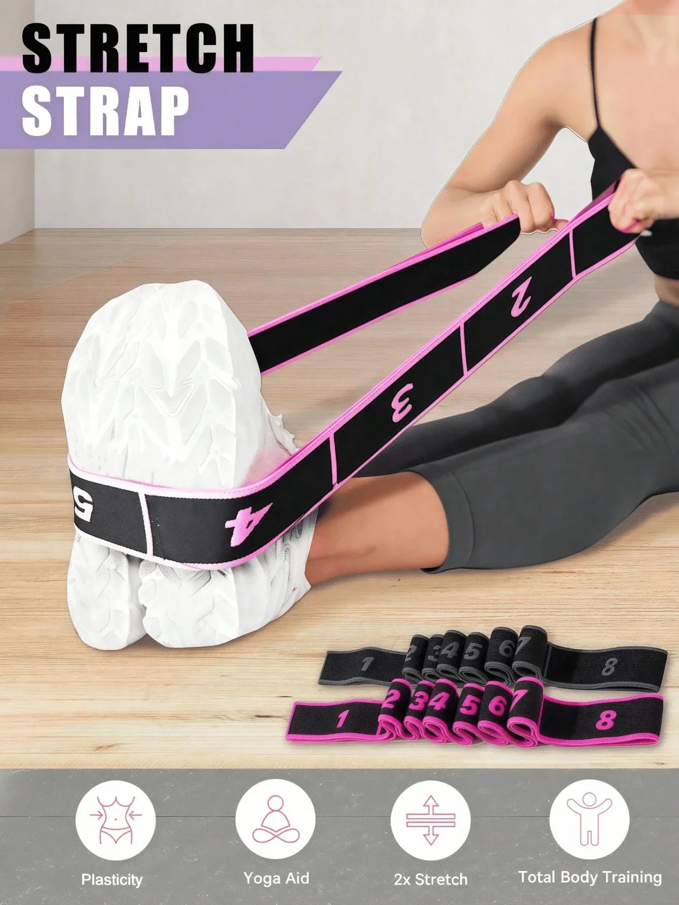8-Shaped Yoga Stretch Resistance Band