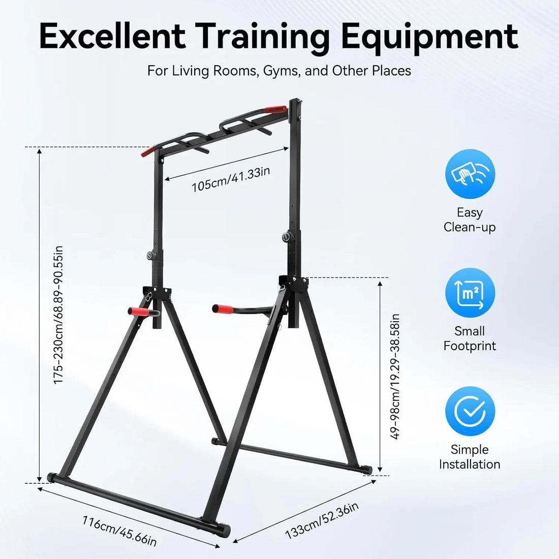Adjustable Power Tower with Pull Up and Dip Station