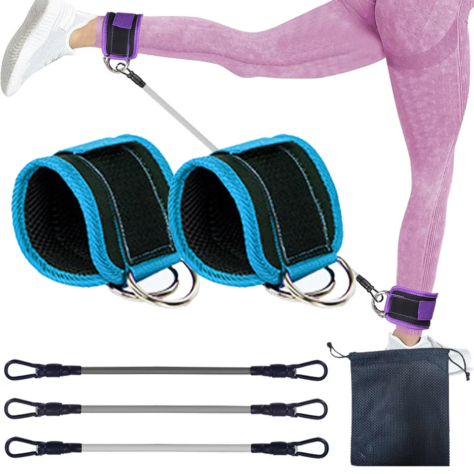 D-Ring Ankle Cuffs Resistance Training Straps Unisex