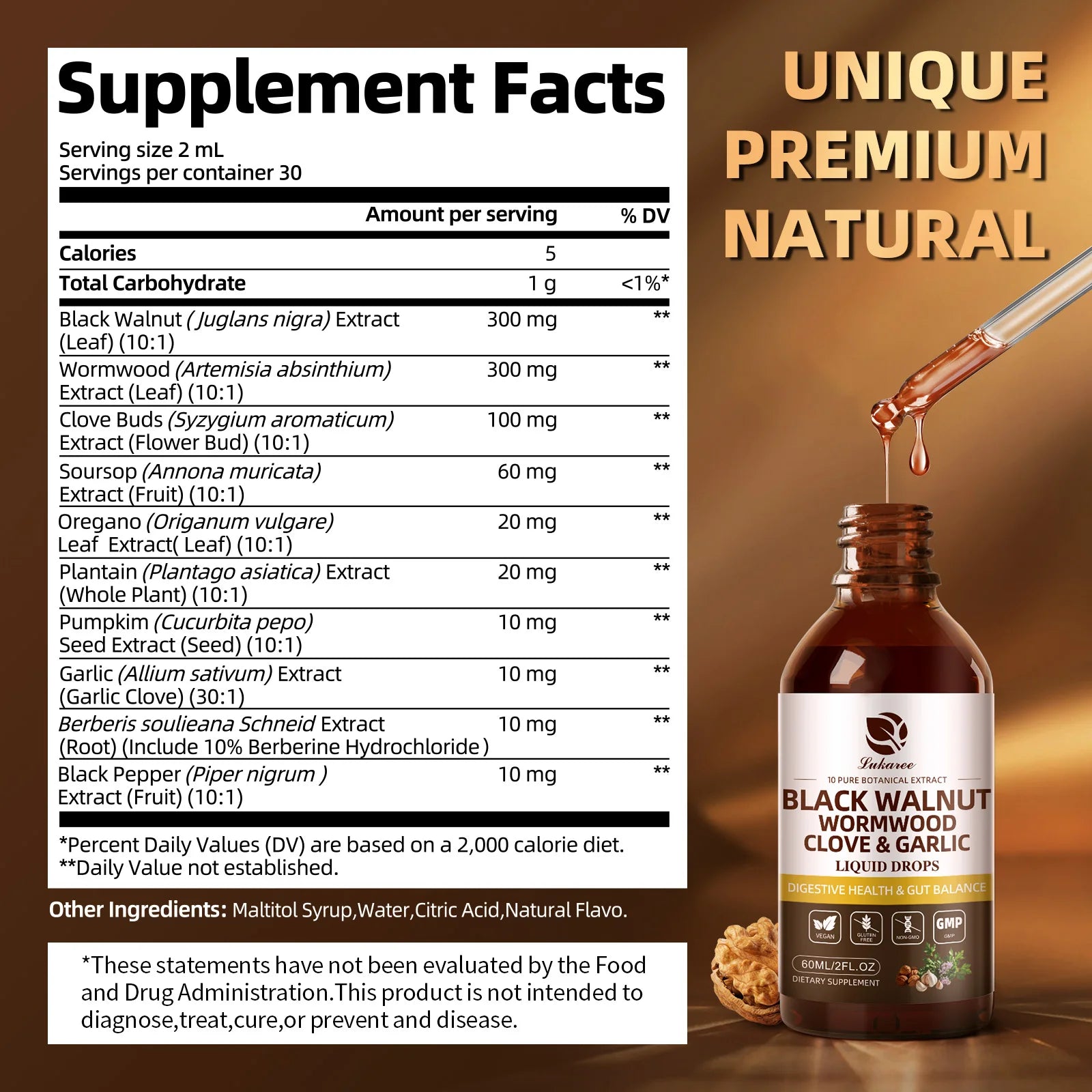 Black Walnut Herbal Drops