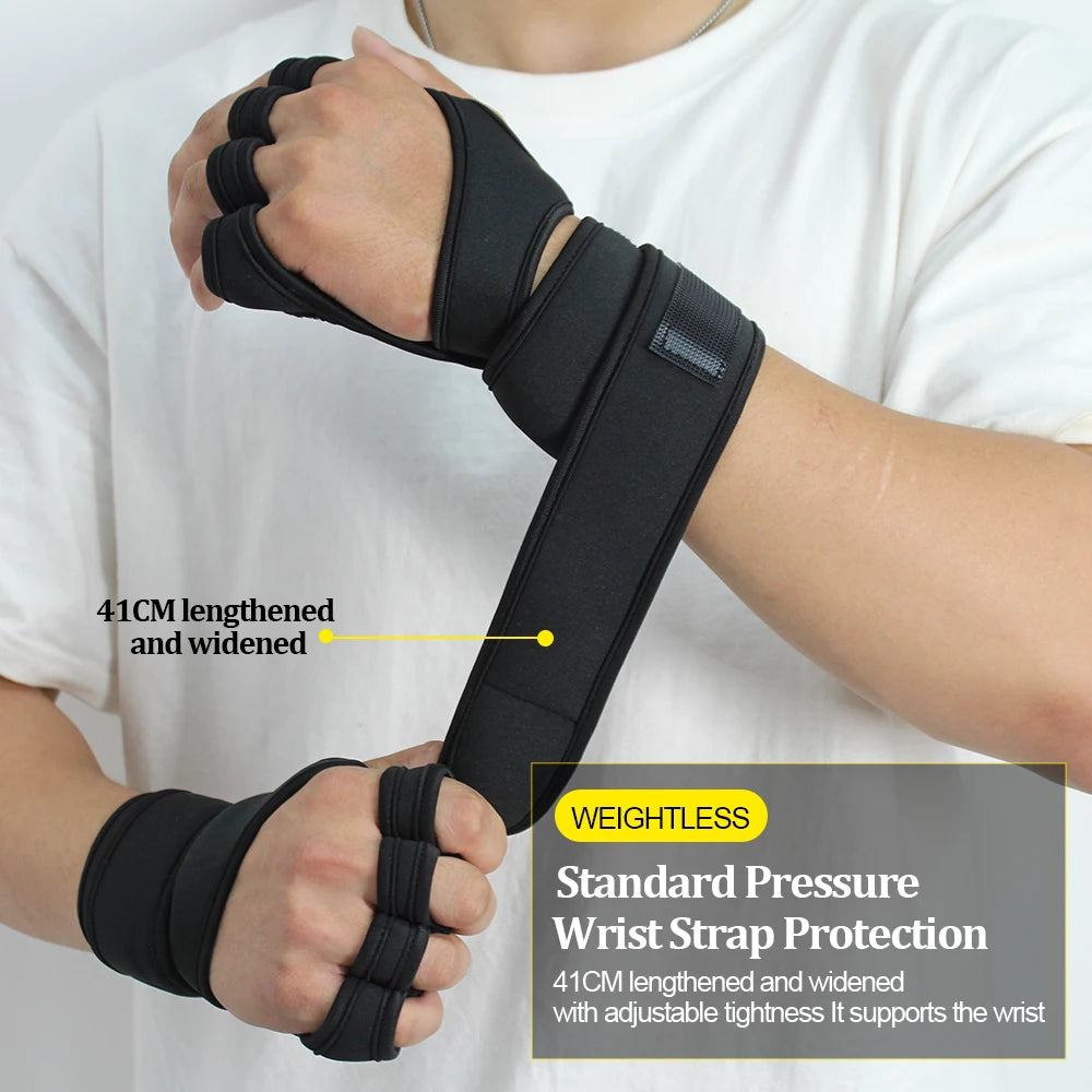 Workout Training Gloves with Wrist Support for Weightlifting Fitness