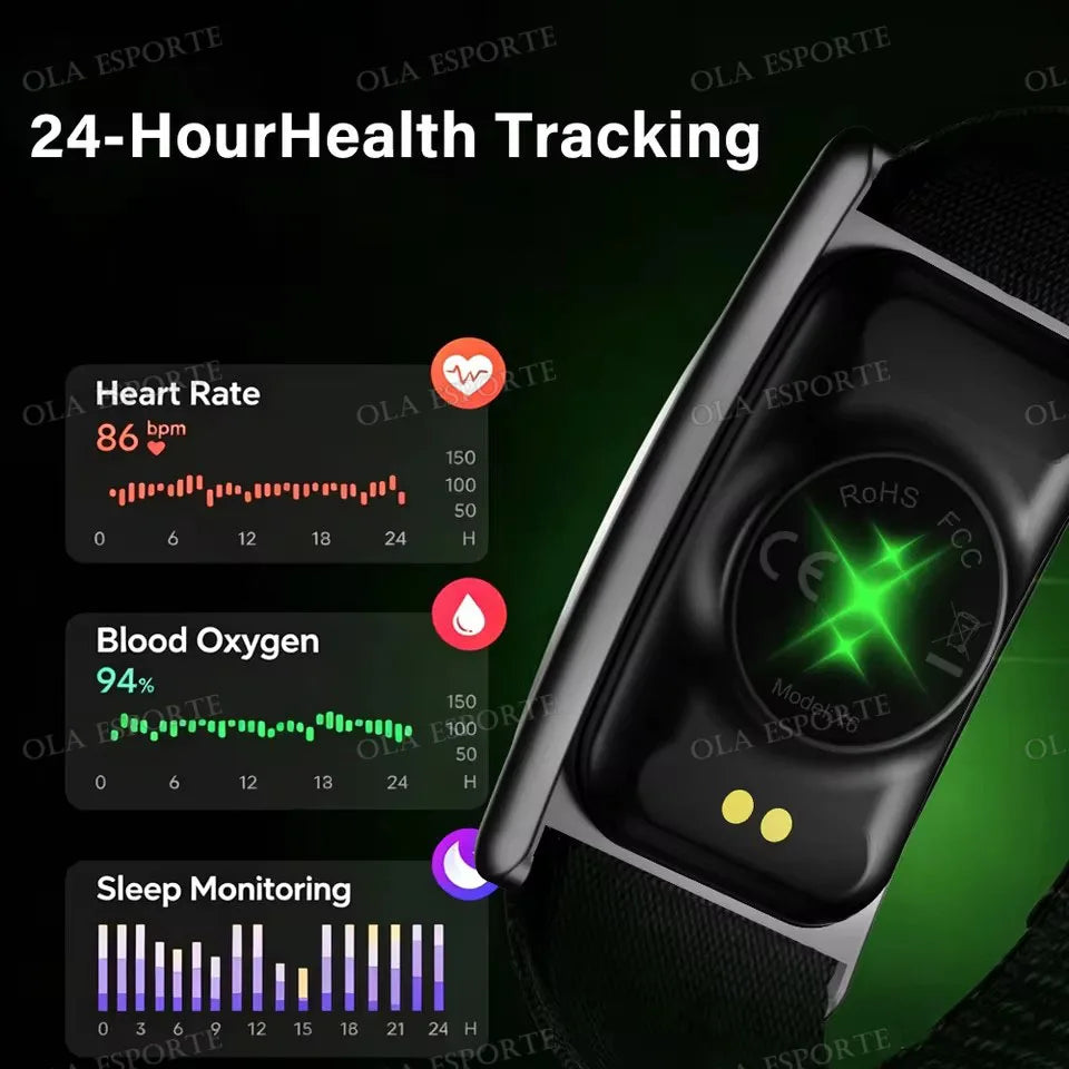 2026 Fitness Tracker Smart Bracelet with Heart Rate Monitor