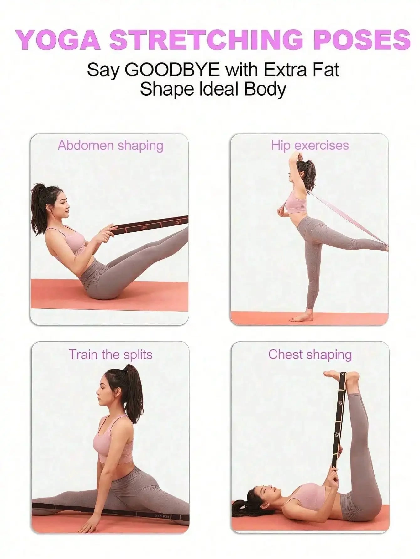 8-Shaped Yoga Stretch Resistance Band