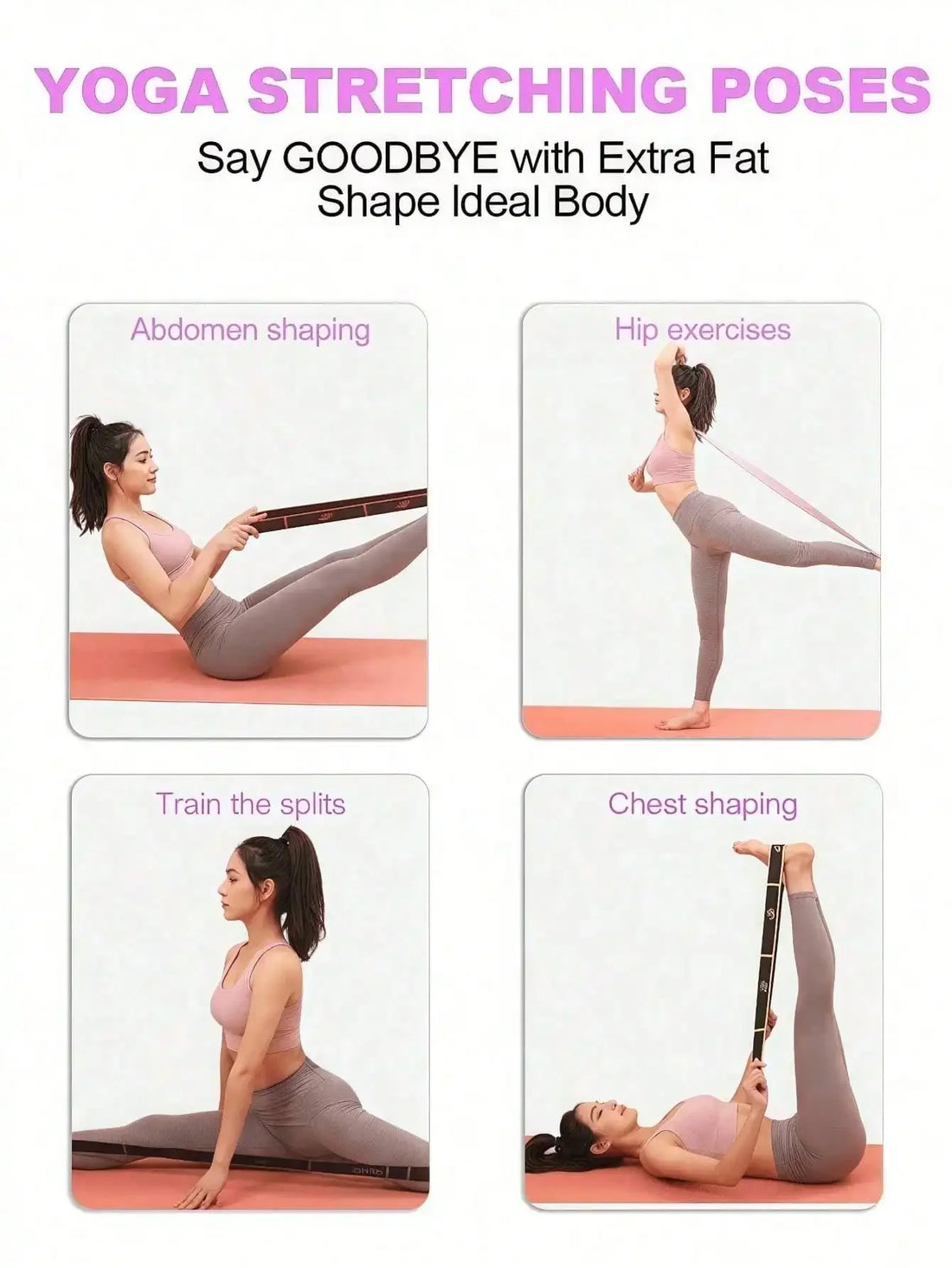 8-Shaped Yoga Stretch Resistance Band