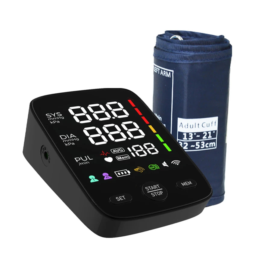 Automatic Upper Arm Blood Pressure Monitor with Backlight