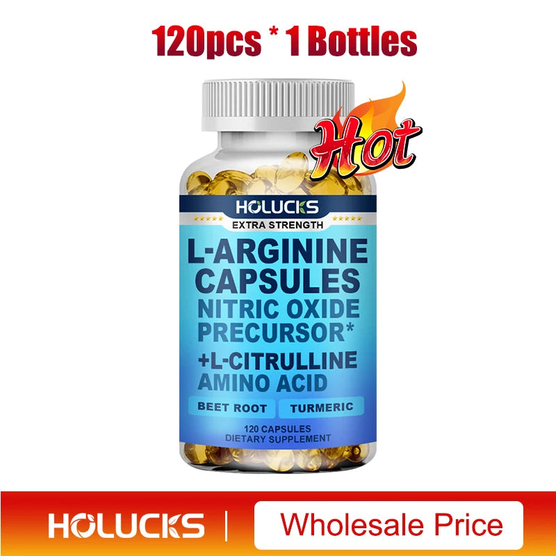 L-Arginine L-Citrulline Capsules for Energy and Performance