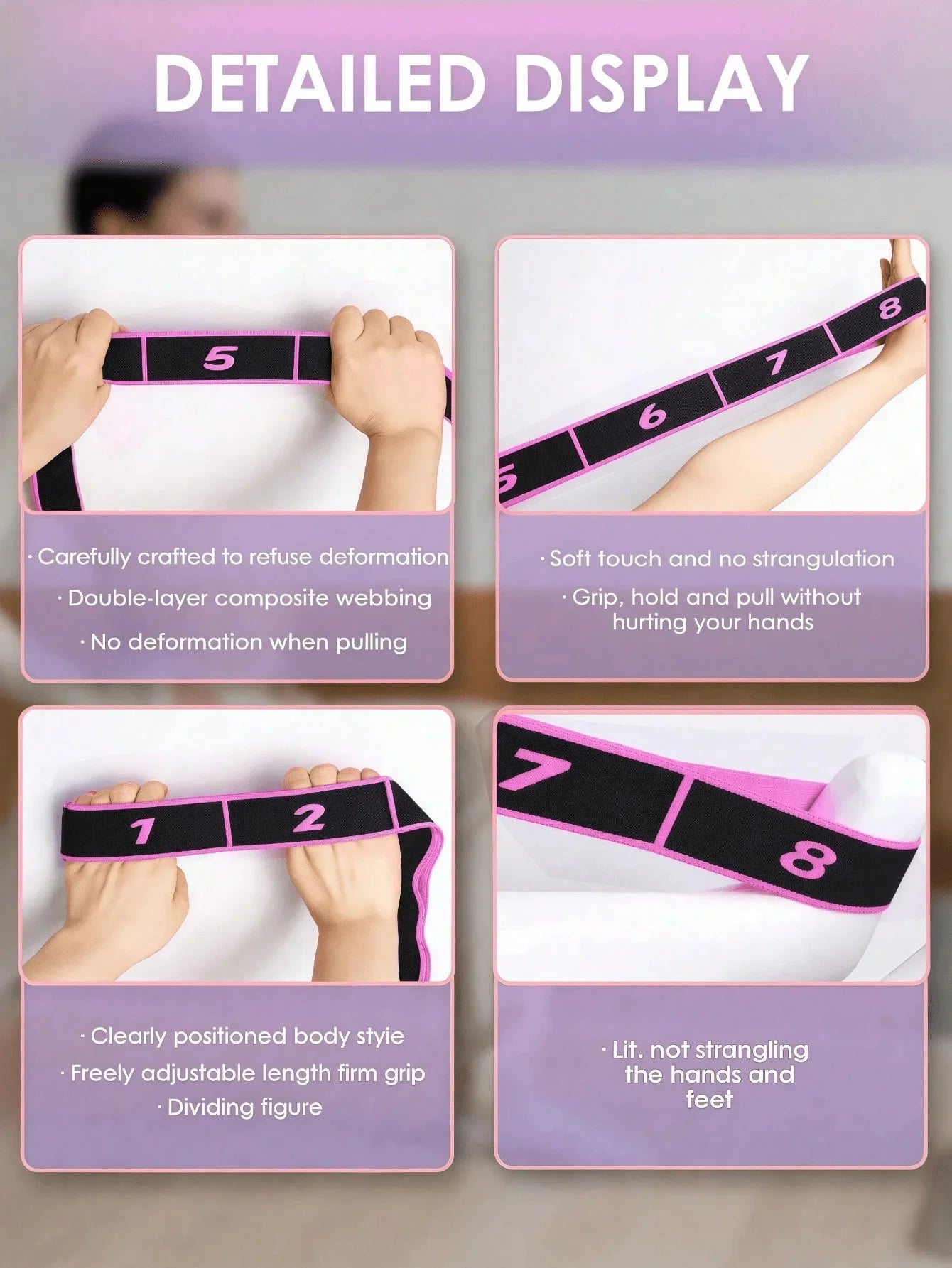 8-Shaped Yoga Stretch Resistance Band