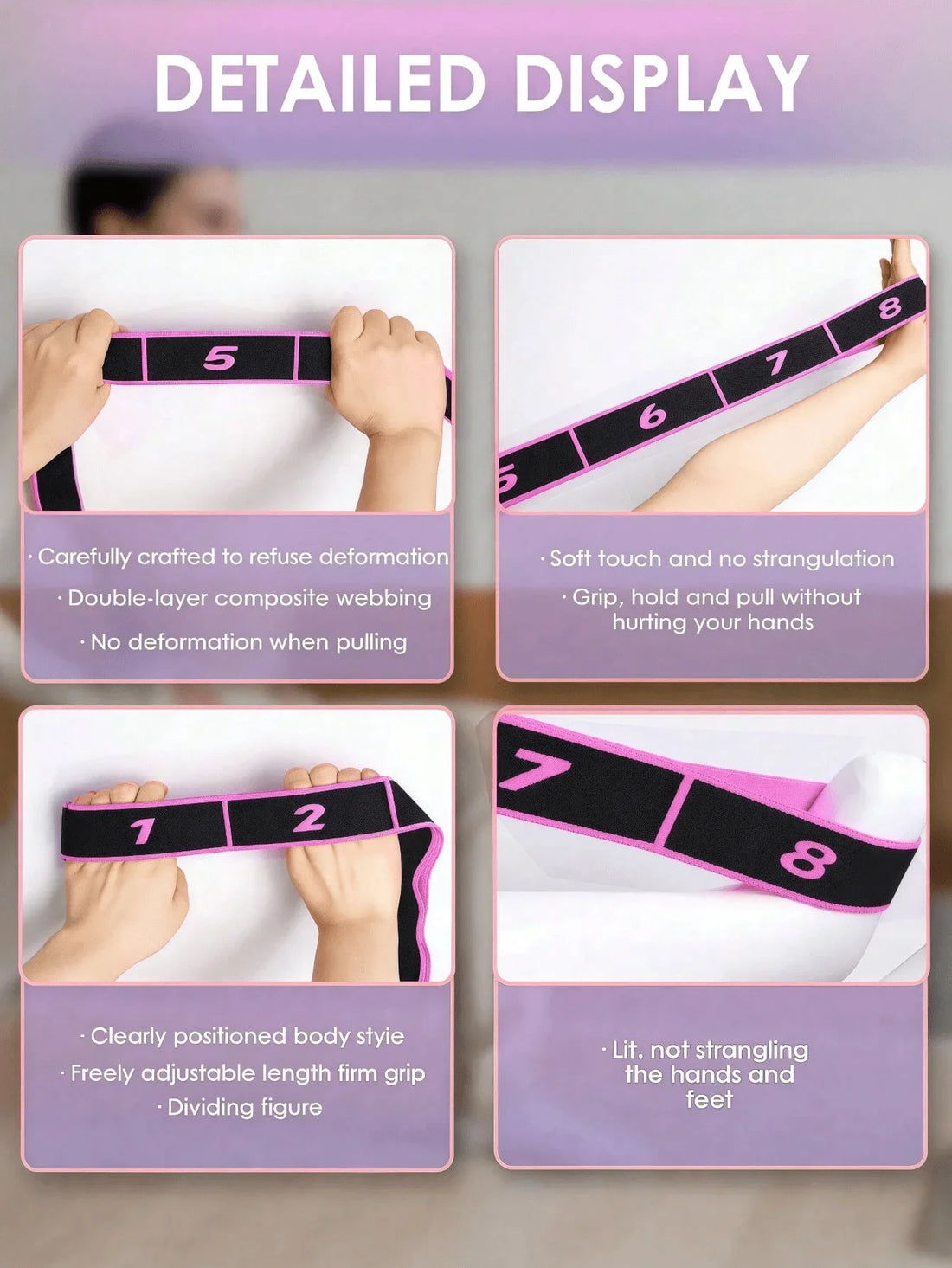8-Shaped Yoga Stretch Resistance Band