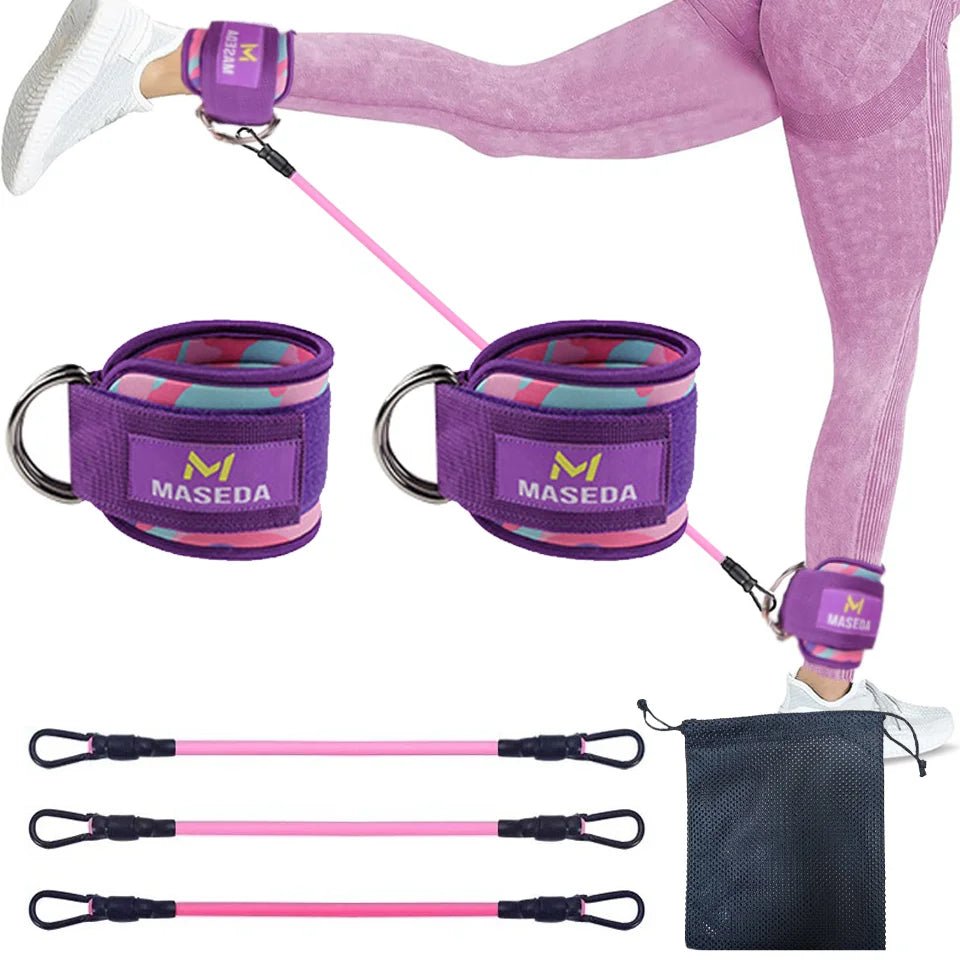 D-Ring Ankle Cuffs Resistance Training Straps Unisex