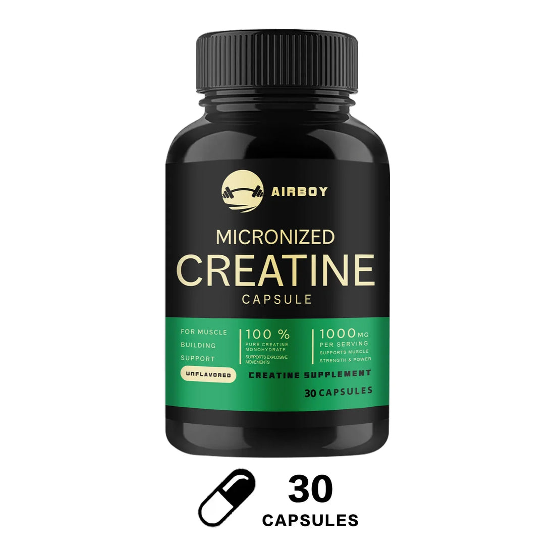 Creatine Monohydrate Capsules for Strength and Performance Support