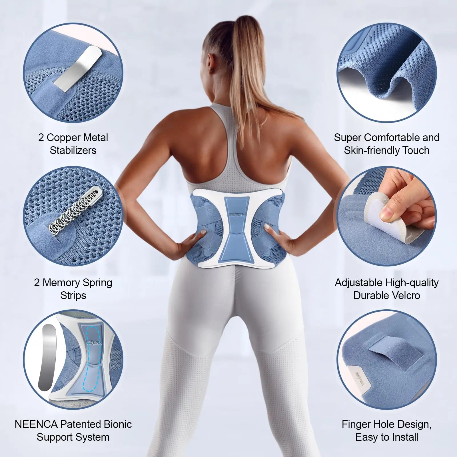 Adjustable Lumbar Back Support Belt for Pain Relief