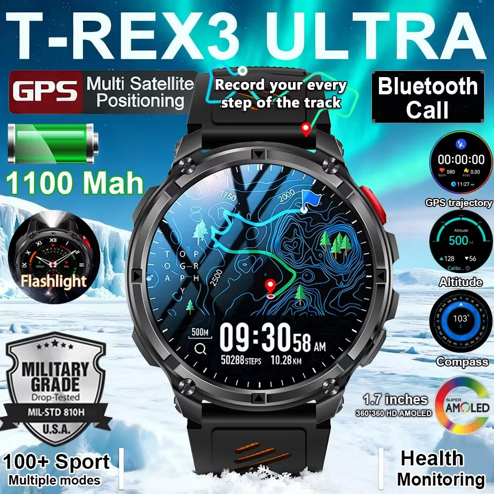 AMOLED GPS Bluetooth Smart Watch