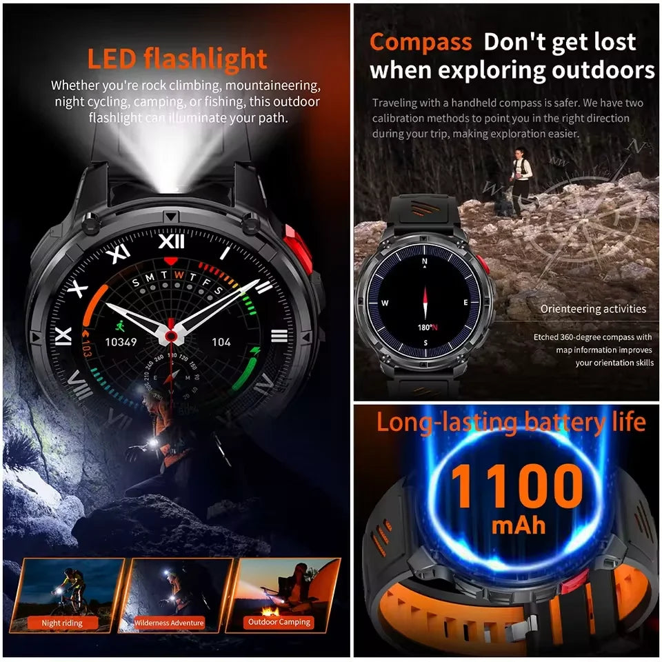 AMOLED GPS Bluetooth Smart Watch