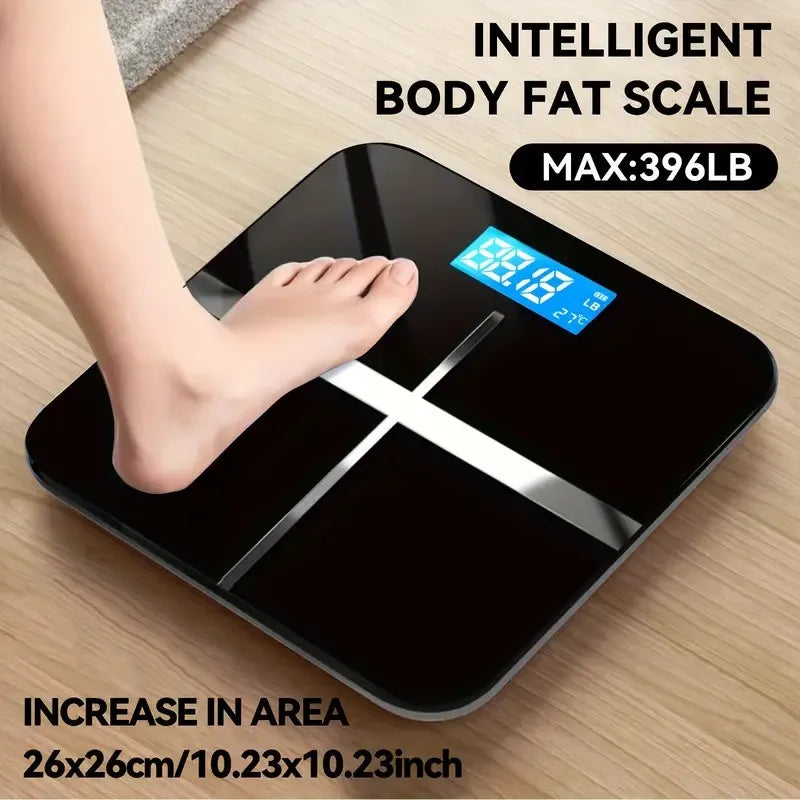 Digital Bathroom Scale with LCD Display 180kg Capacity