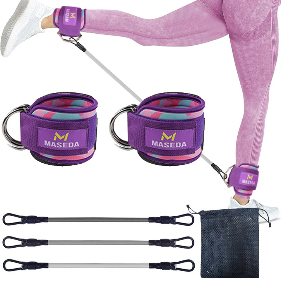 D-Ring Ankle Cuffs Resistance Training Straps Unisex