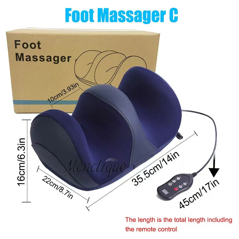 Extra Large Electric Foot Massager with Heat and Shiatsu