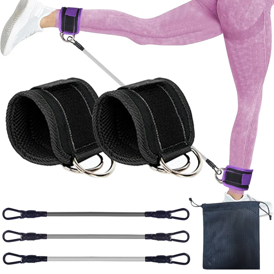 D-Ring Ankle Cuffs Resistance Training Straps Unisex