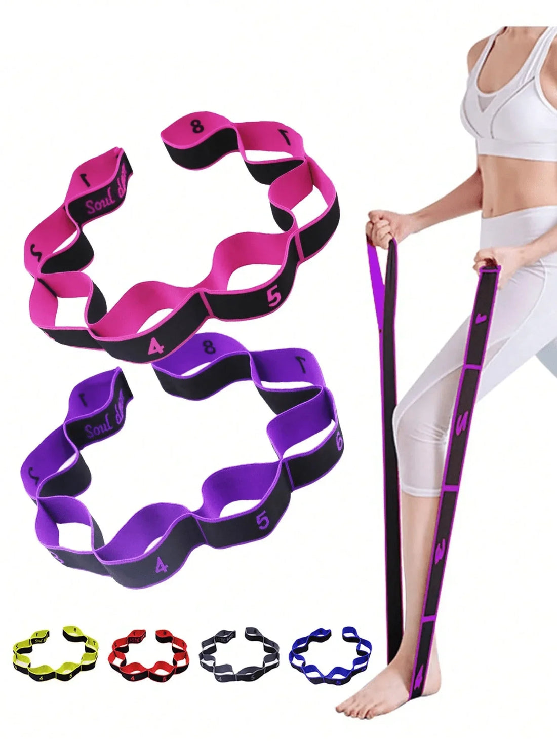 8-Shaped Yoga Stretch Resistance Band