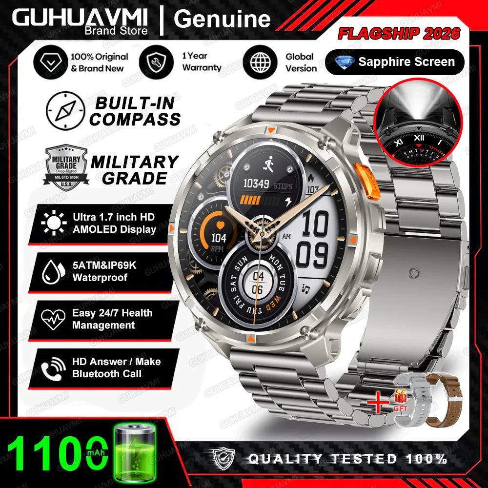 AMOLED GPS Bluetooth Smart Watch