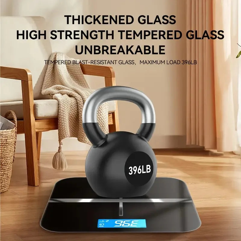 Digital Bathroom Scale with LCD Display 180kg Capacity