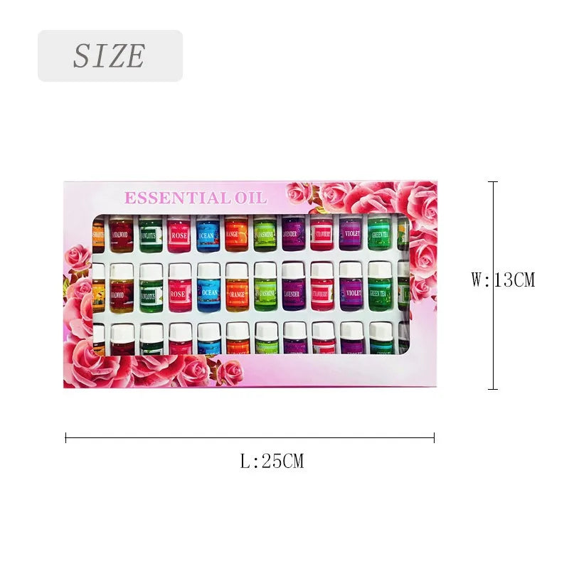 36-Piece Water-Soluble Aromatherapy Essential Oil Set