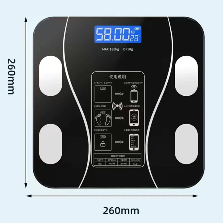 USB Smart Digital Body Fat Weight Scale for Adults