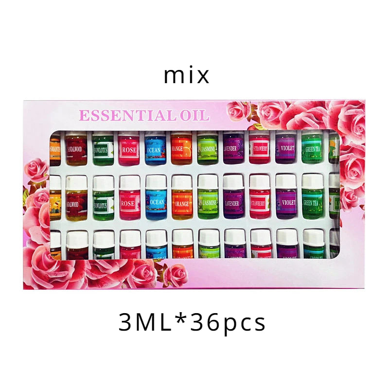 36-Piece Water-Soluble Aromatherapy Essential Oil Set