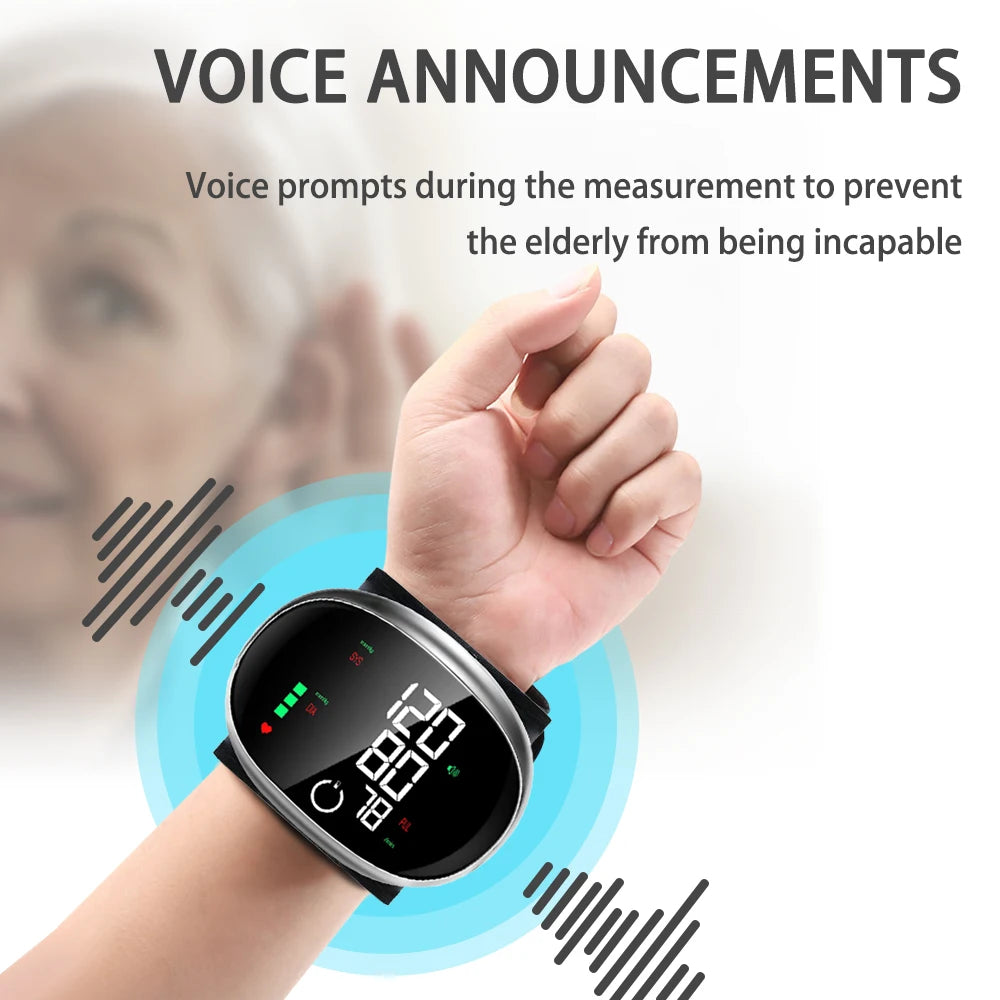 Rechargeable Digital Arm Blood Pressure Monitor with Voice Guidance