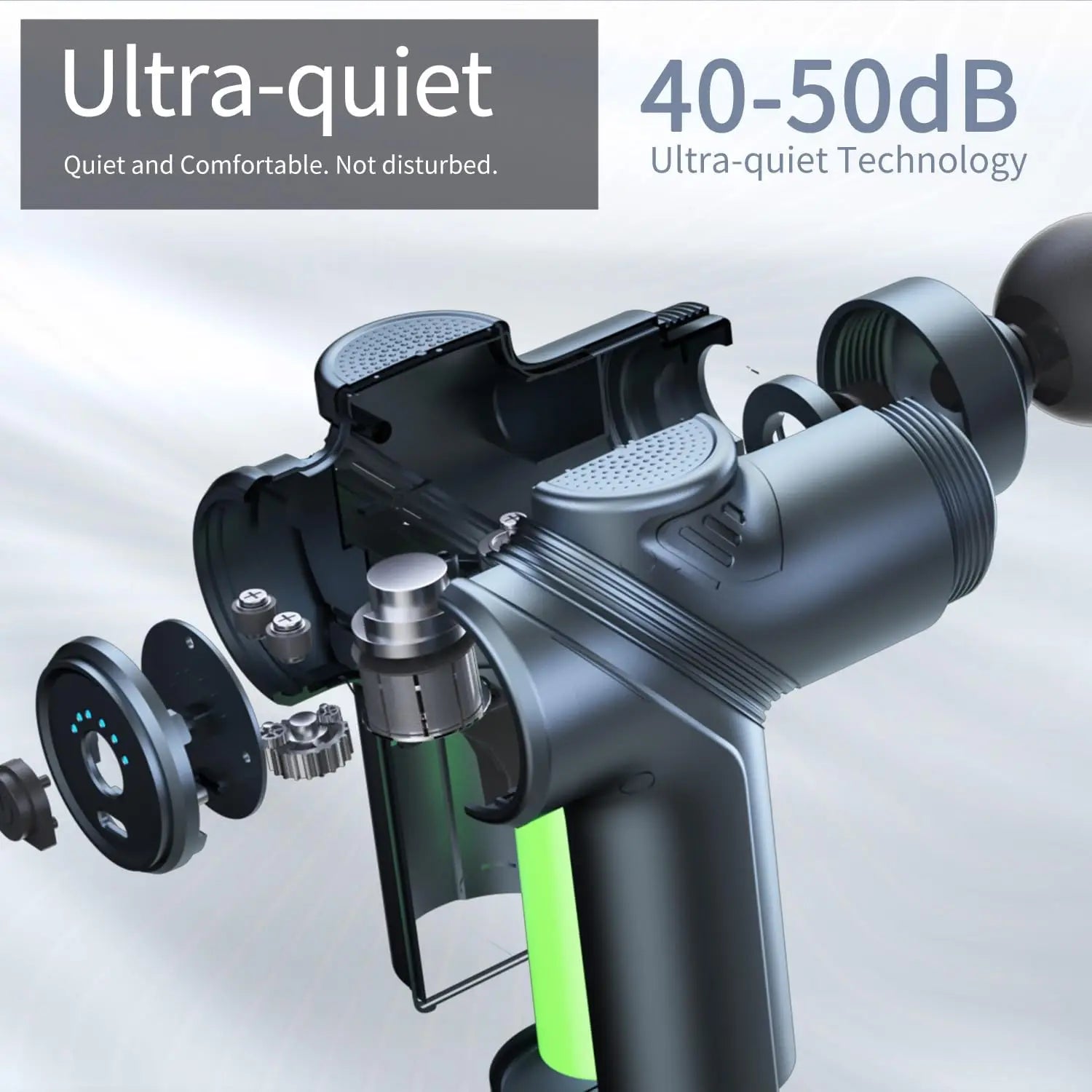 Mini Deep Tissue Massage Gun with Four Heads
