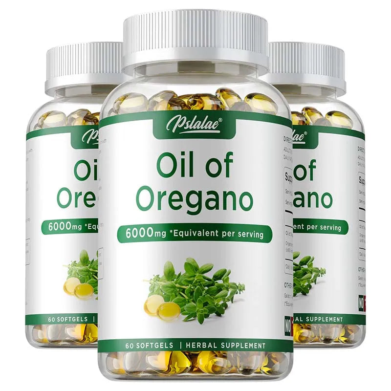 Oil of Oregano Capsules for Digestive Health Support