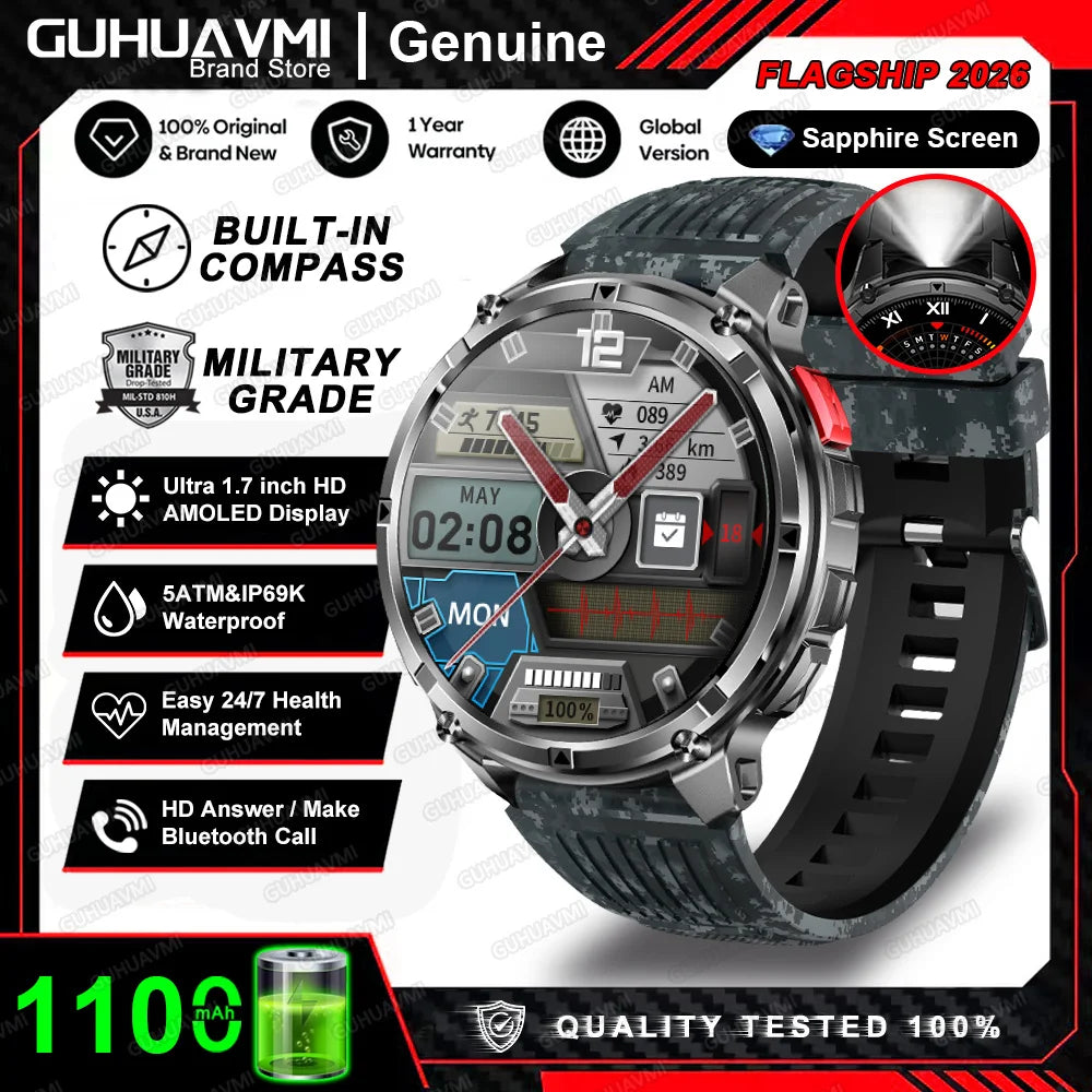 AMOLED GPS Bluetooth Smart Watch