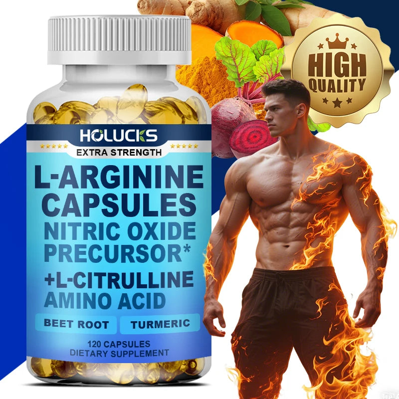 L-Arginine L-Citrulline Capsules for Energy and Performance