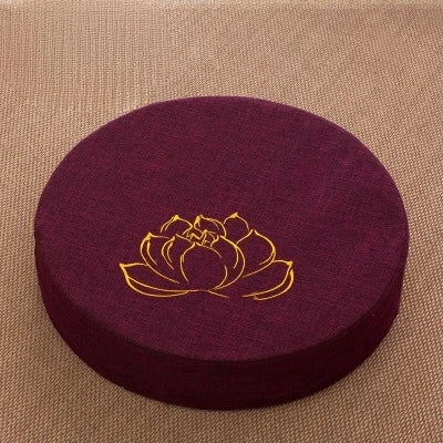 Linen Meditation Cushion with Removable Washable Cover Pillow