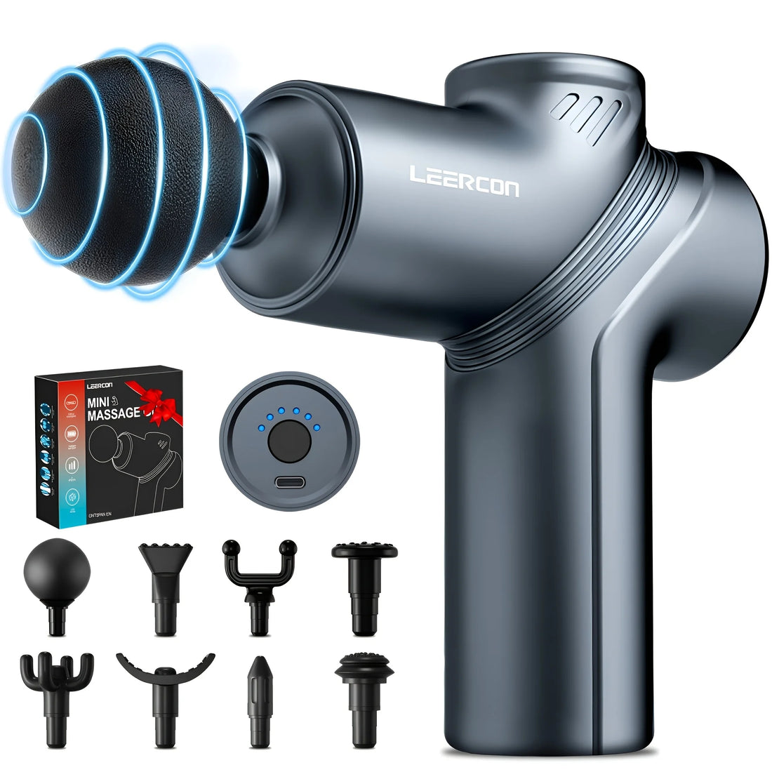 Mini Deep Tissue Massage Gun with Four Heads